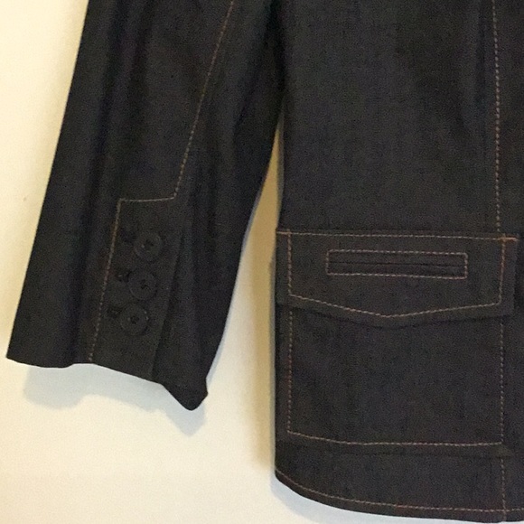 Ann Taylor LOFT dark Jean Jacket - Picture 3 of 7